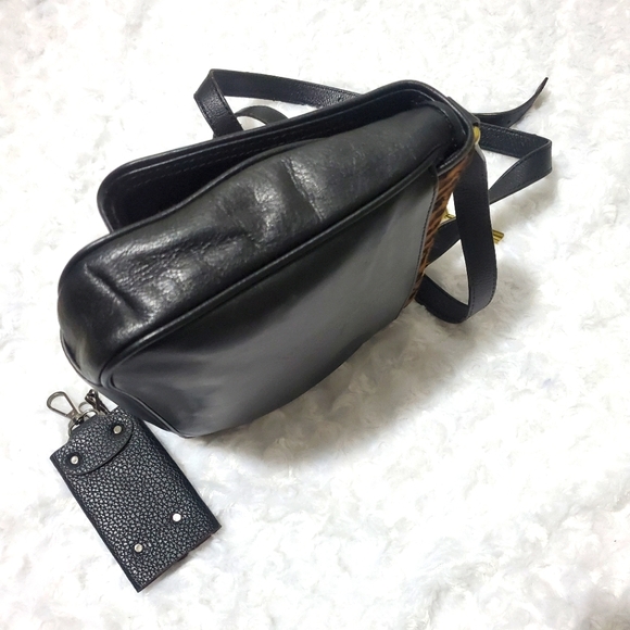 Fossil black leather leopard bag - Picture 12 of 14